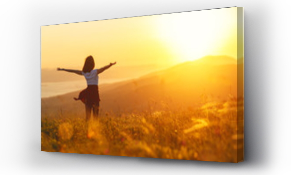 harmonia, natura, sun, Sunset in the mountains, Wolność