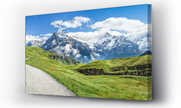 mountain valley, Panorama, Szwajcarzy